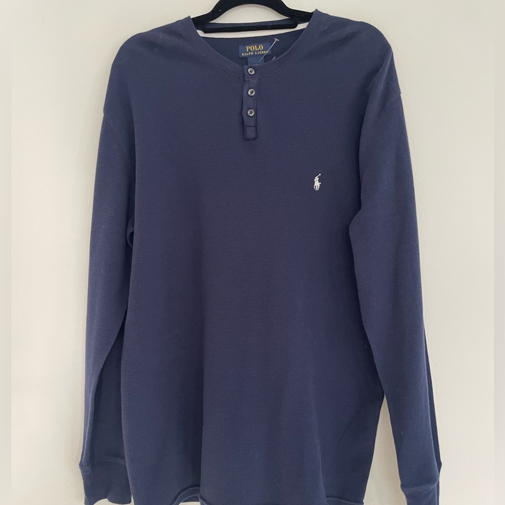 Ralph Lauren Button sweatshirt NAVY BLUE